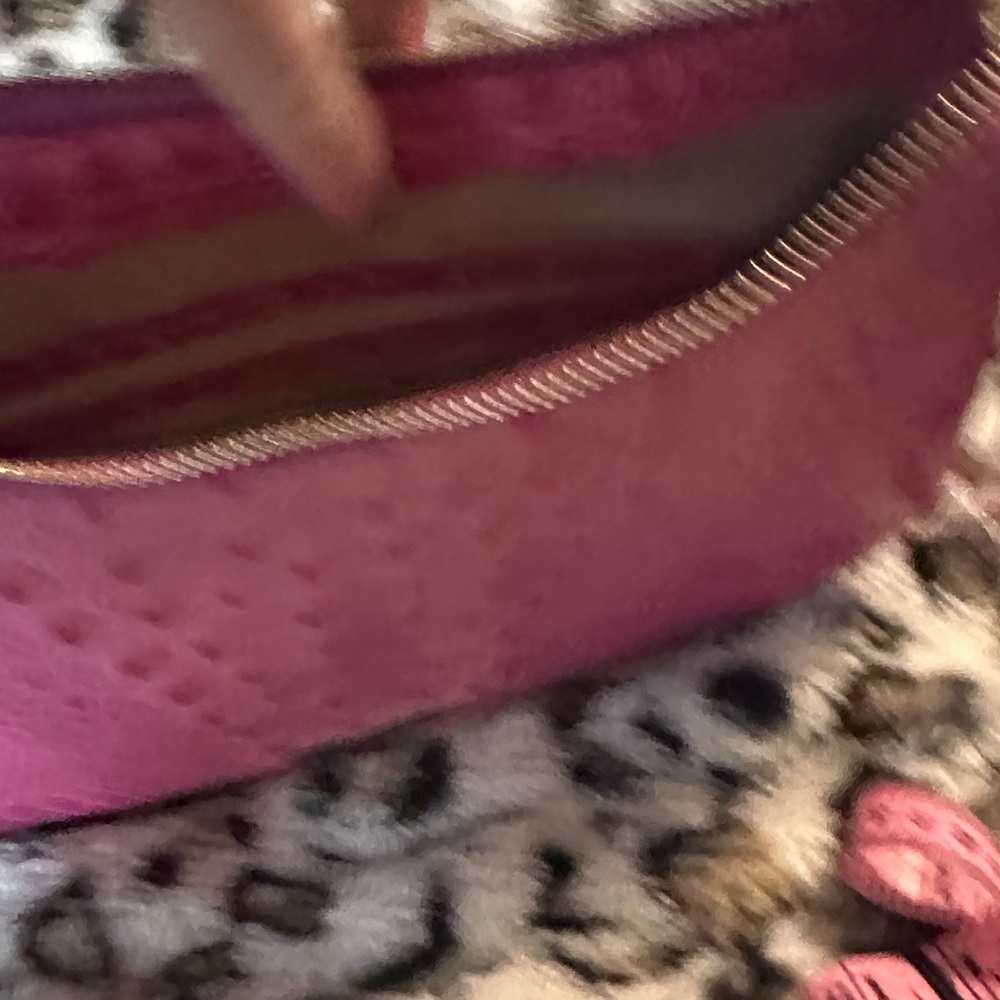 Brahmin Hot Pink Croc-Embossed Leather Shoulder Bag - Picture 7 of 15